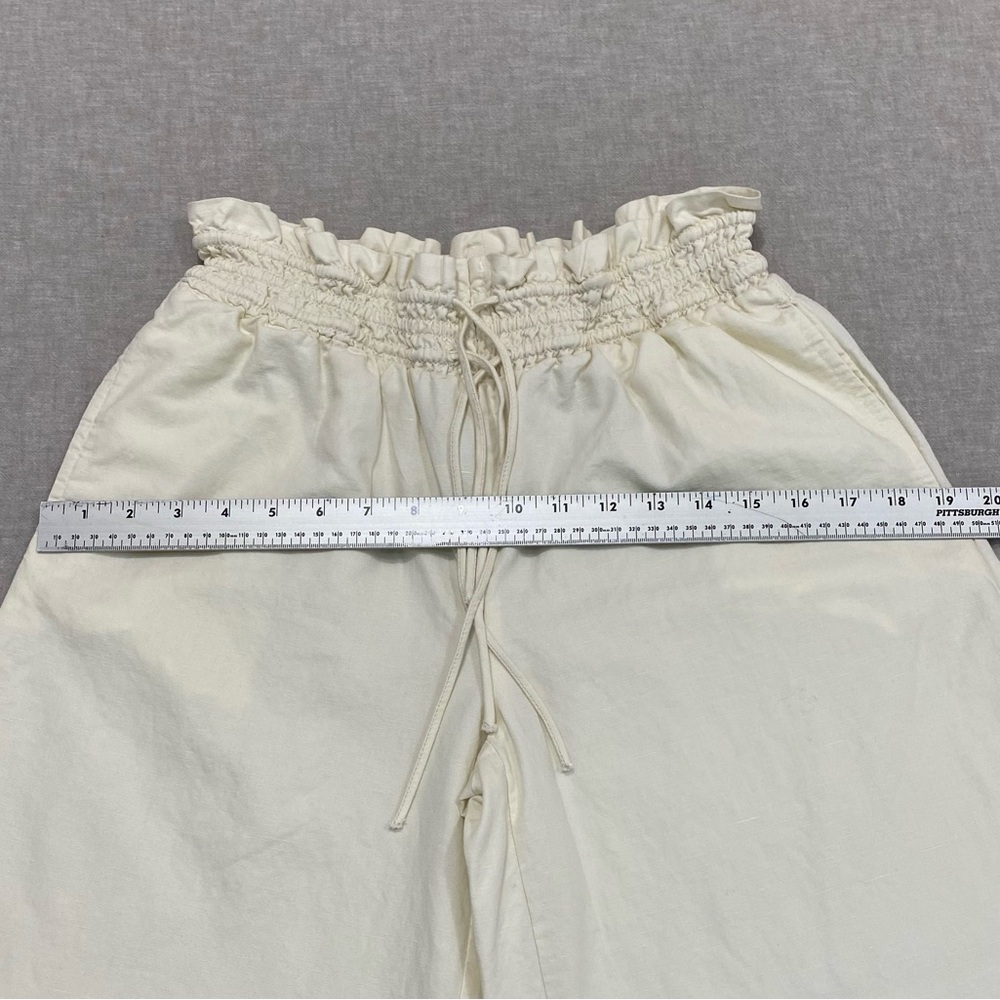 Anthropologie Cream Wide-Leg Jumpsuit with Elastic Waist - Picture 6 of 11